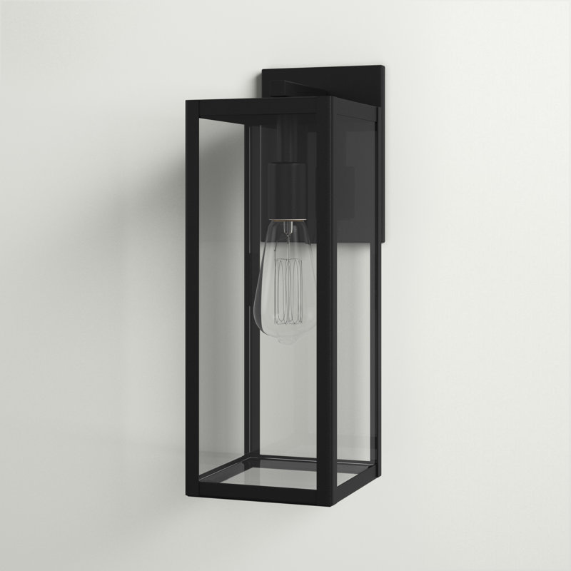 Sand & Stable Toulonne Black 14.25'' H Outdoor Wall Lantern & Reviews